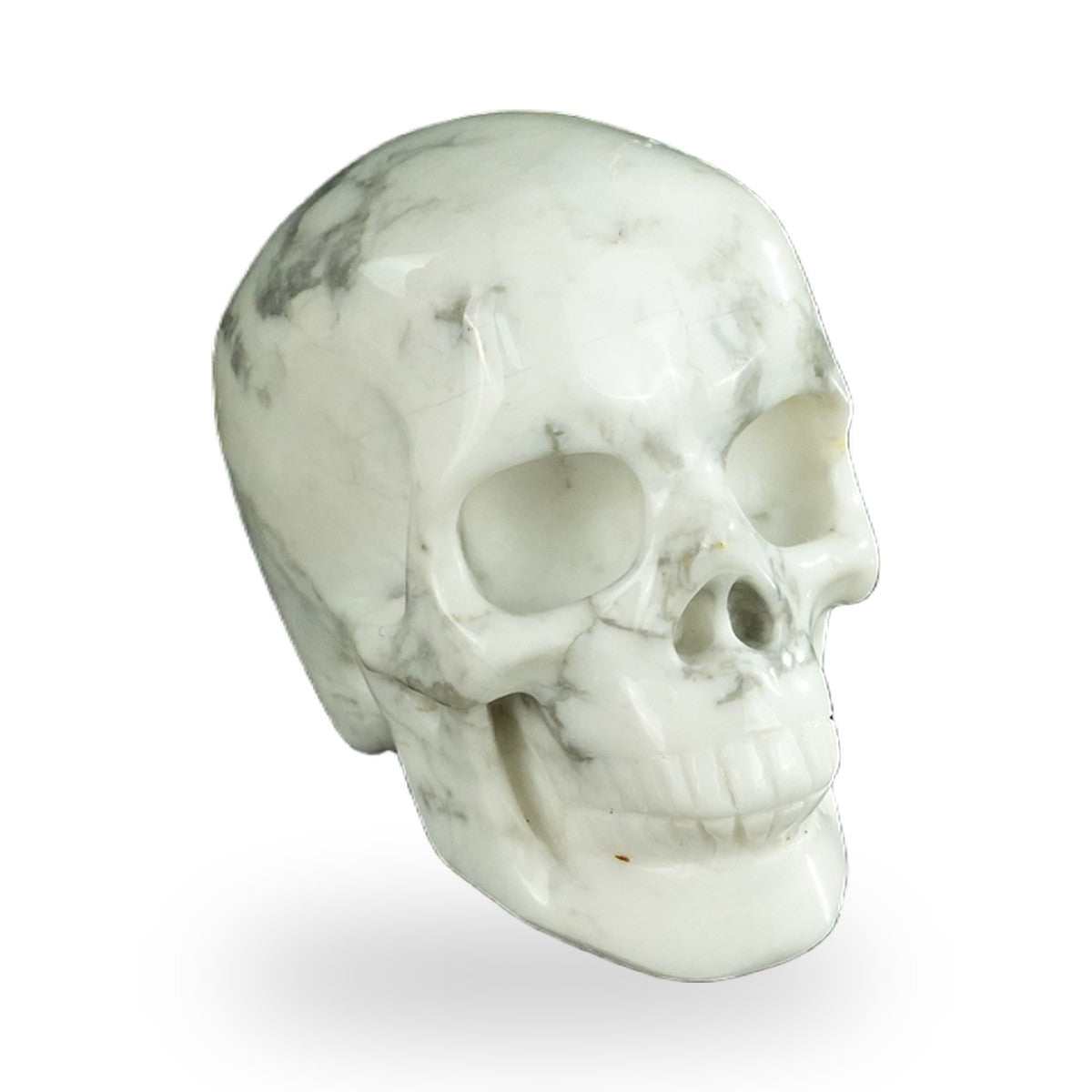 Howlite crystal skull 2.2" SKH20HL06 photo 2