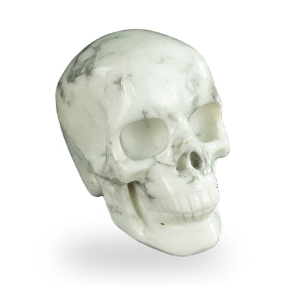 Howlite crystal skull 2.2" SKH20HL06 photo 2