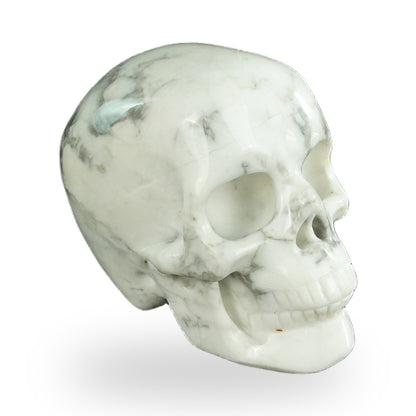 Howlite crystal skull 2.2" SKH20HL06 photo 3