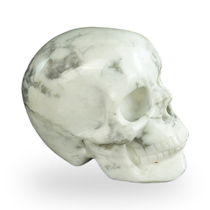 Howlite crystal skull 2.2" SKH20HL06 photo 4