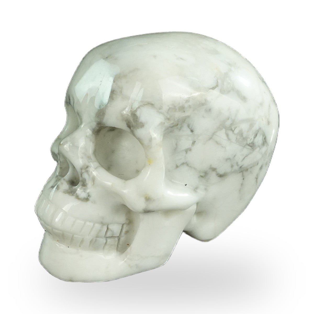 Howlite crystal skull 2.2" SKH20HL06 photo 7