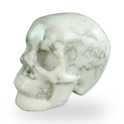 Howlite crystal skull 2.2" SKH20HL06 photo 7