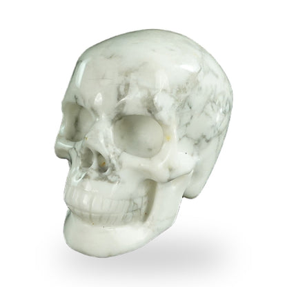 Howlite crystal skull 2.2" SKH20HL06 photo 8