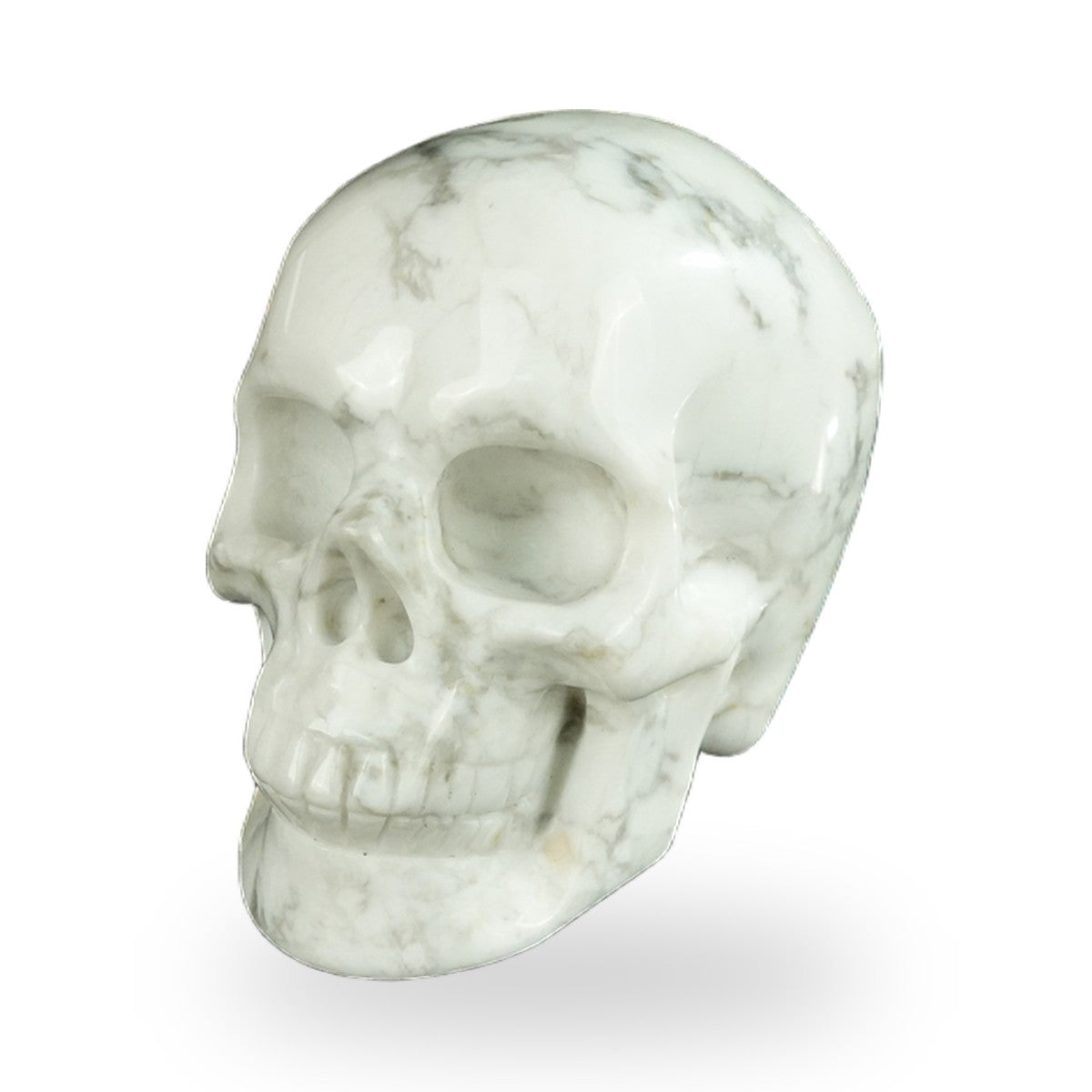 Howlite crystal skull 2.2" SKH20HL07 photo 2