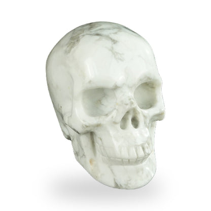 Howlite crystal skull 2.2" SKH20HL07 photo 3