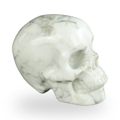 Howlite crystal skull 2.2" SKH20HL07 photo 5
