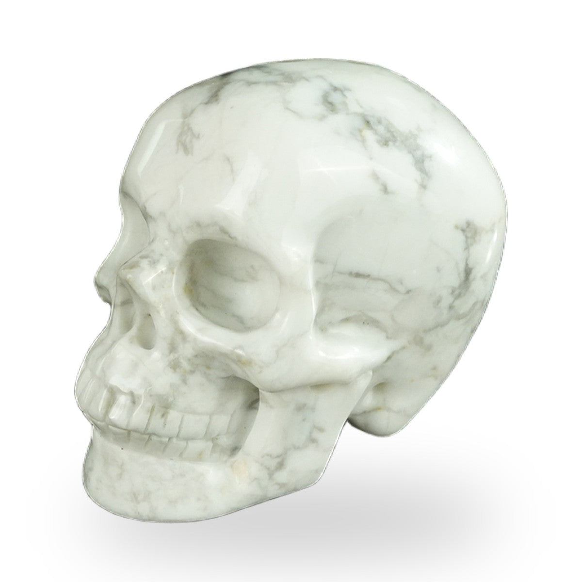 Howlite crystal skull 2.2" SKH20HL07 photo 8