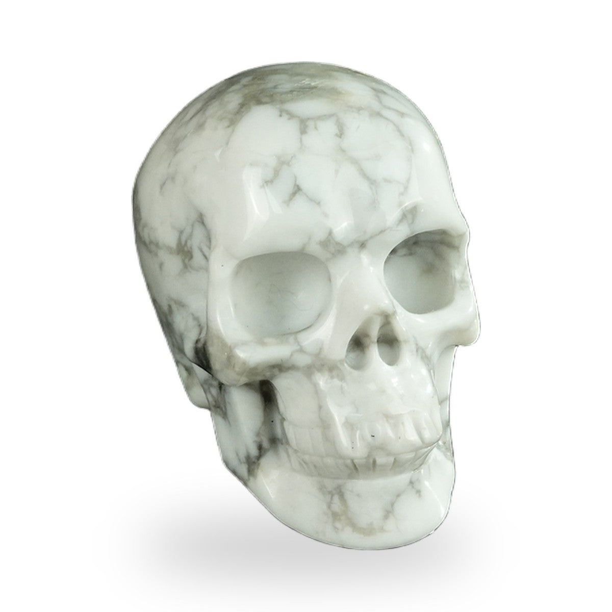 Howlite crystal skull 2.2" SKH20HL08 photo 2