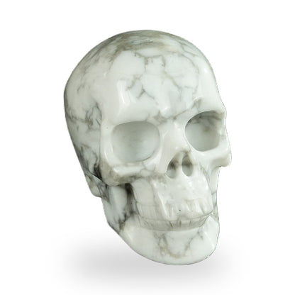 Howlite crystal skull 2.2" SKH20HL08 photo 2