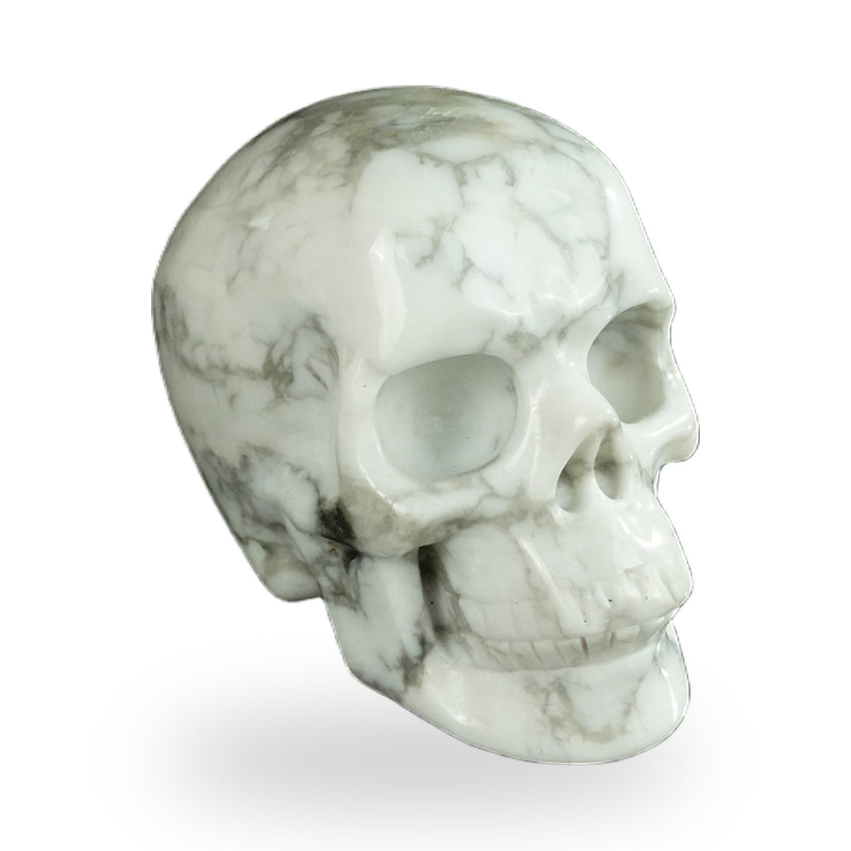 Howlite crystal skull 2.2" SKH20HL08 photo 3