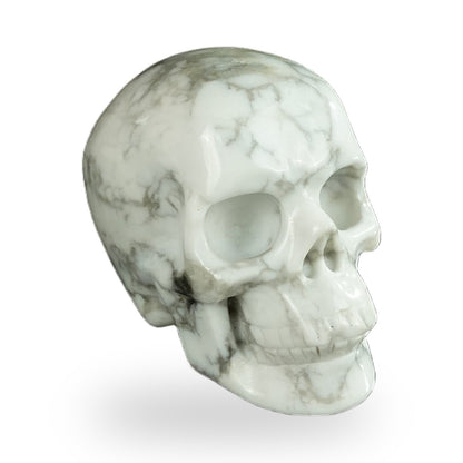 Howlite crystal skull 2.2" SKH20HL08 photo 3