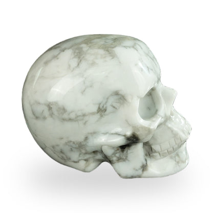 Howlite crystal skull 2.2" SKH20HL08 photo 4