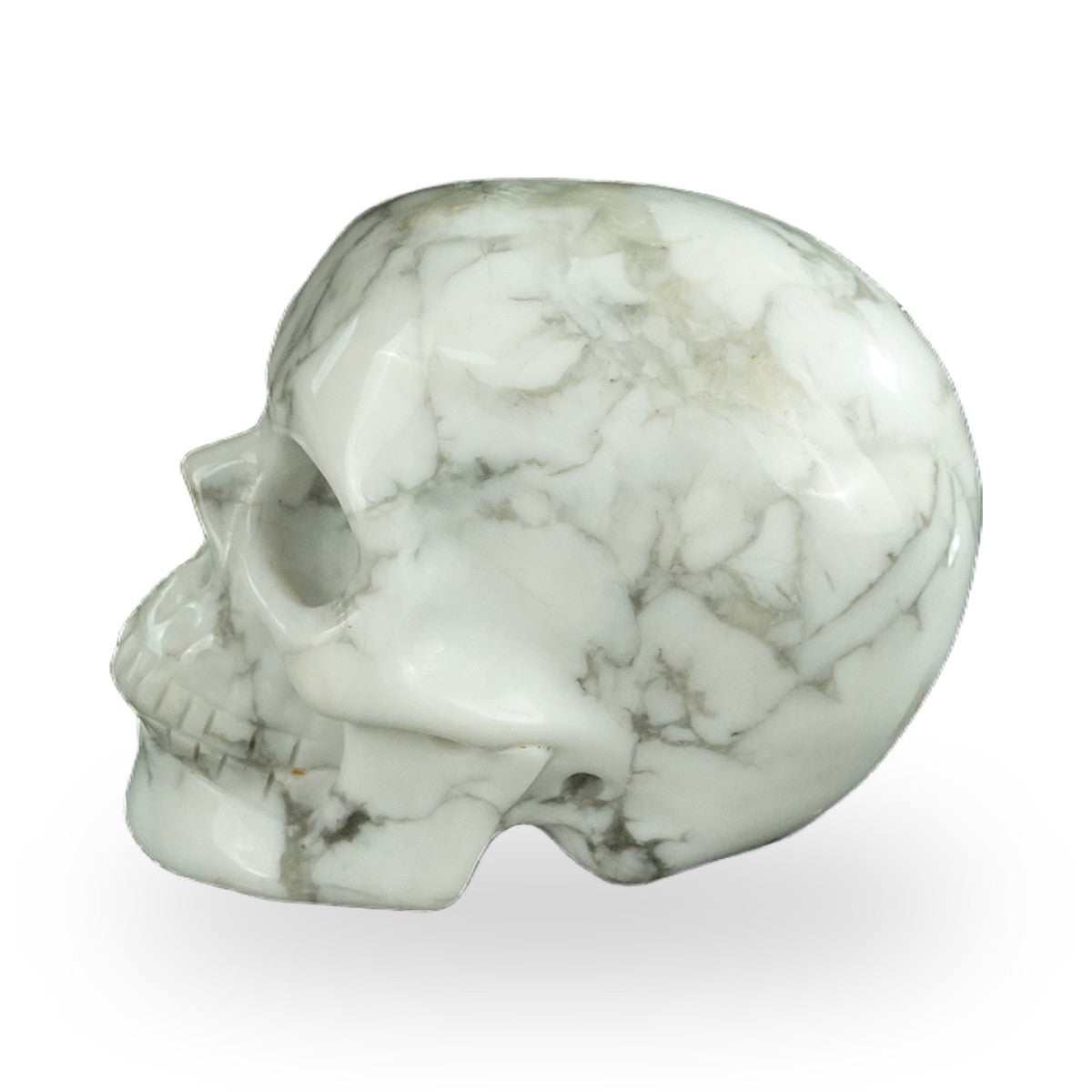 Howlite crystal skull 2.2" SKH20HL08 photo 6