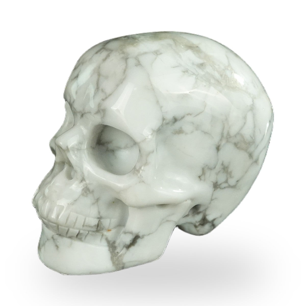 Howlite crystal skull 2.2" SKH20HL08 photo 7
