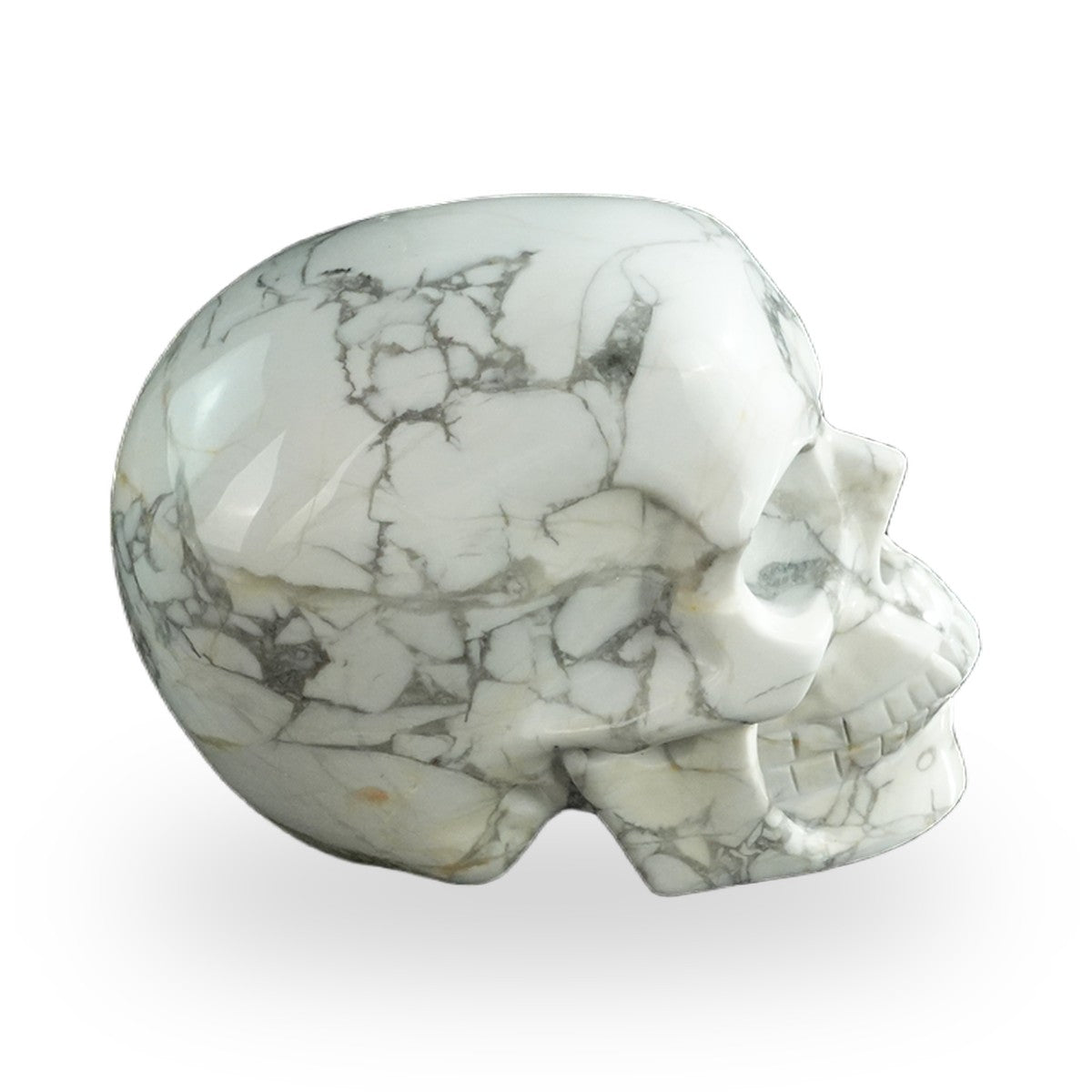 Howlite crystal skull 3" SKH30HL01 view 5