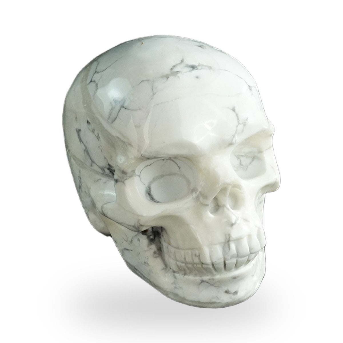 Howlite crystal skull 3" SKH30HL02 photo 3