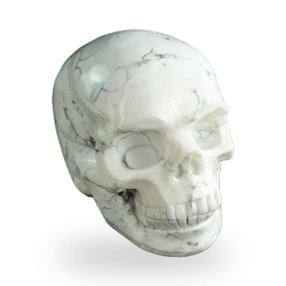 Howlite crystal skull 3" SKH30HL02 photo 3