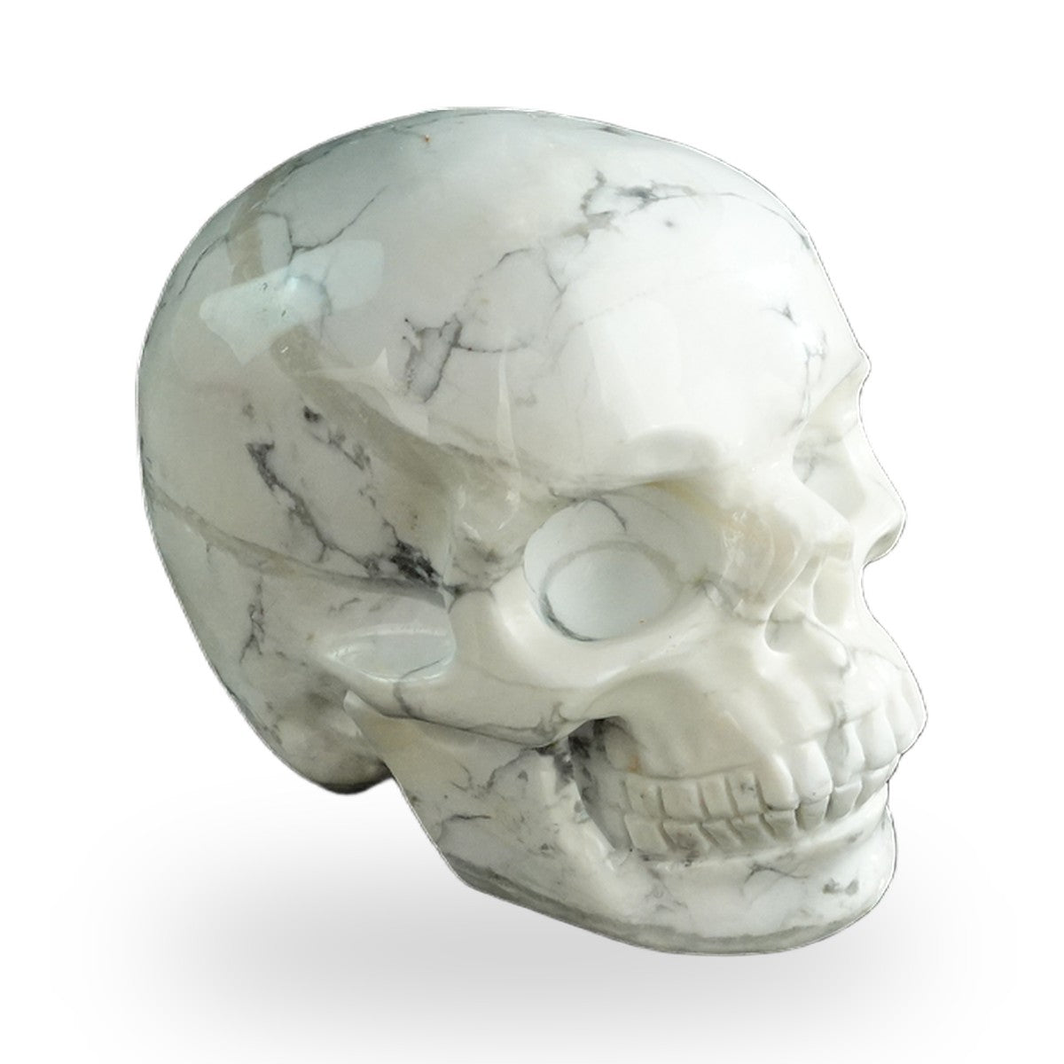 Howlite crystal skull 3" SKH30HL02 photo 4