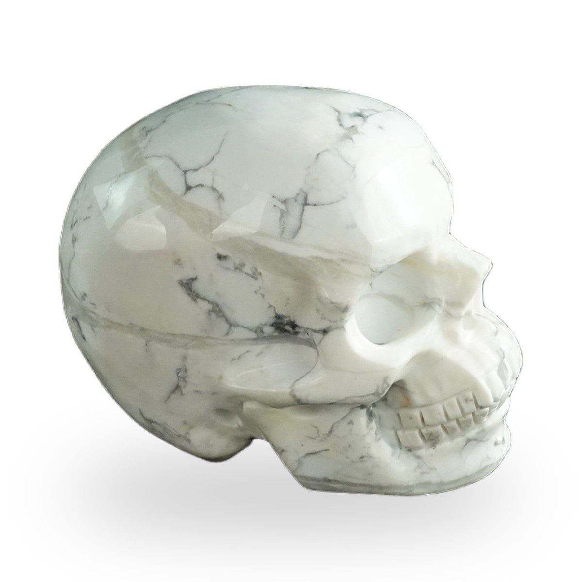 Howlite crystal skull 3" SKH30HL02 photo 5