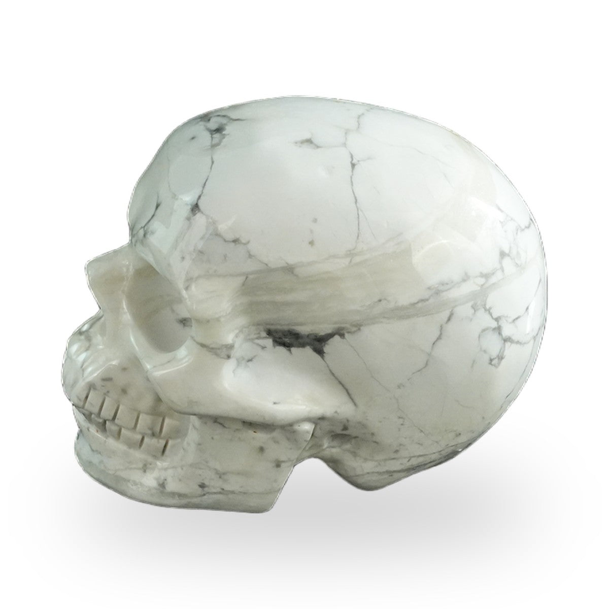 Howlite crystal skull 3" SKH30HL02 photo 6