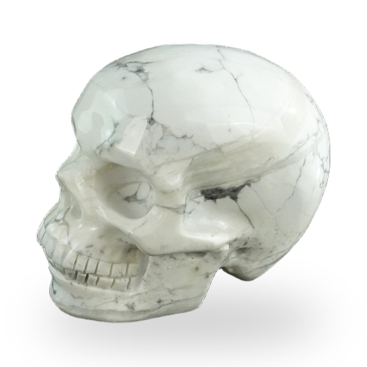 Howlite crystal skull 3" SKH30HL02 photo 7