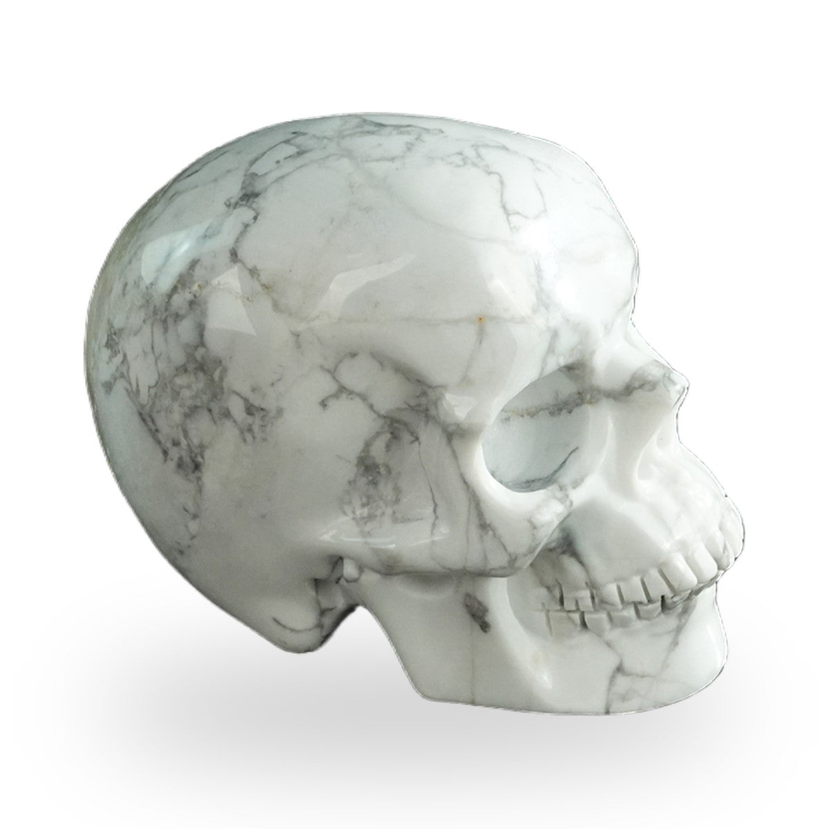Howlite crystal skull 3" SKH30HL03 photo 4