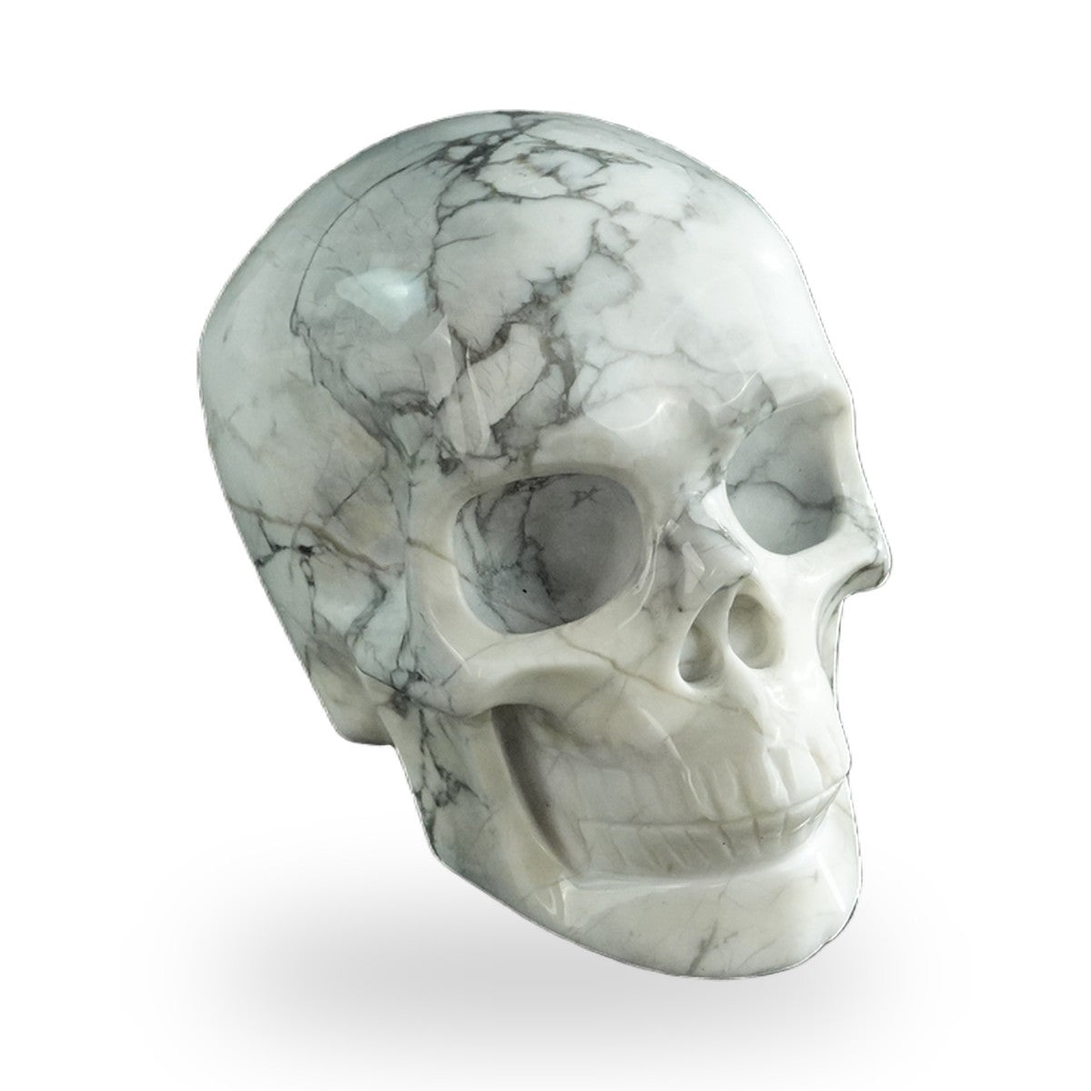 Howlite crystal skull 3" SKH30HL04 photo 2