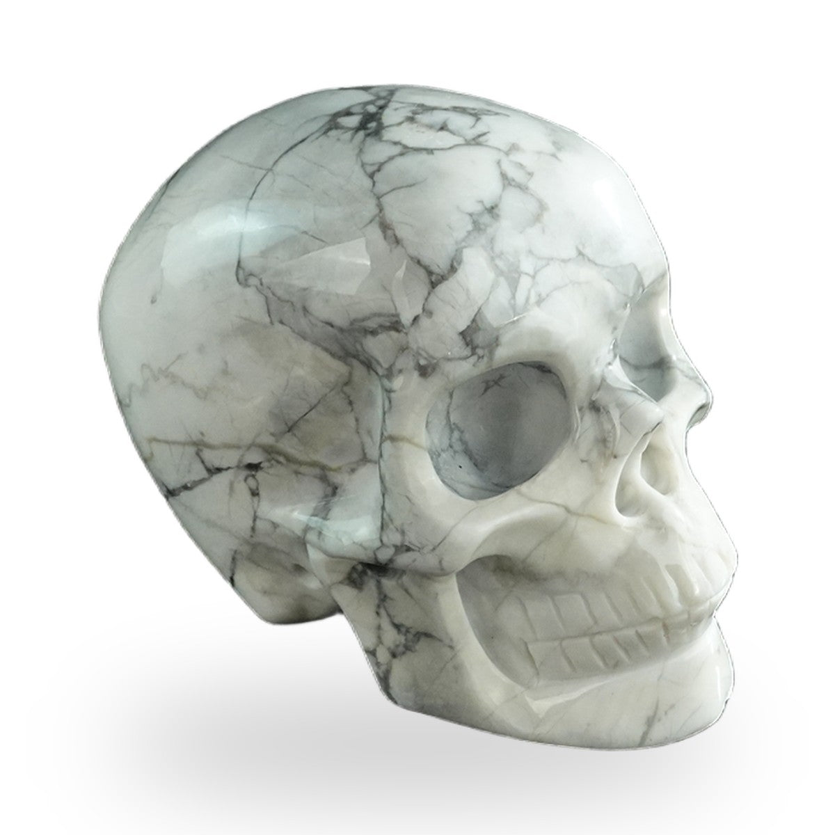 Howlite crystal skull 3" SKH30HL04 photo 3