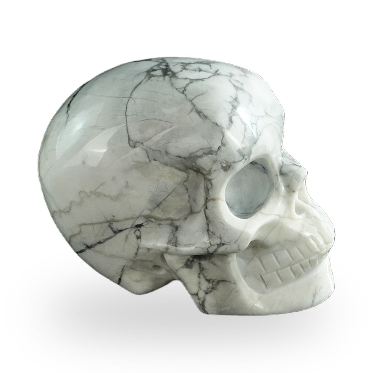 Howlite crystal skull 3" SKH30HL04 photo 4
