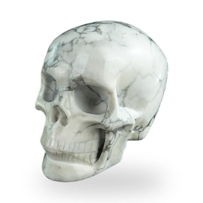 Howlite crystal skull 3" SKH30HL04 photo 8