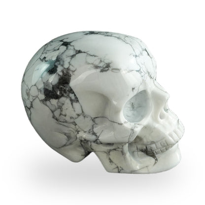 Howlite crystal skull 3" SKH30HL05 photo 4