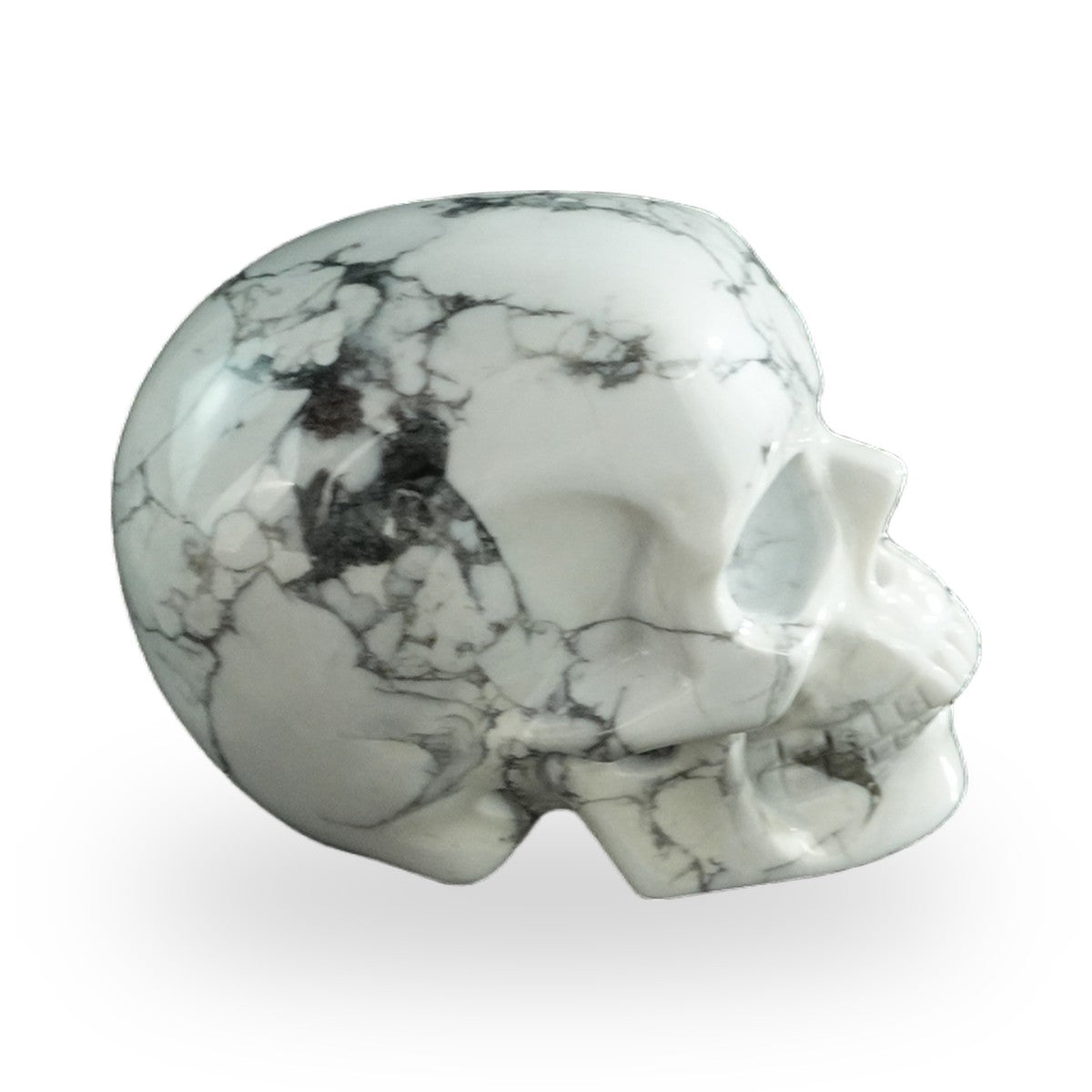 Howlite crystal skull 3" SKH30HL05 photo 5