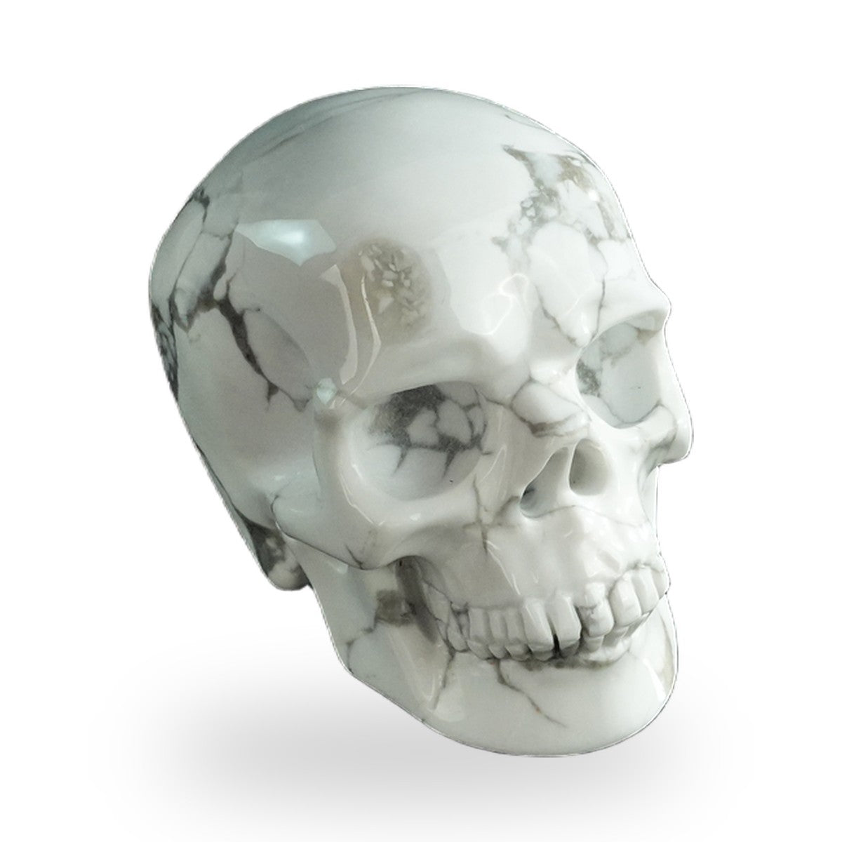 Howlite crystal skull 3" SKH30HL06 photo 2