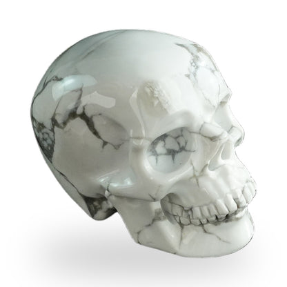 Howlite crystal skull 3" SKH30HL06 photo 3