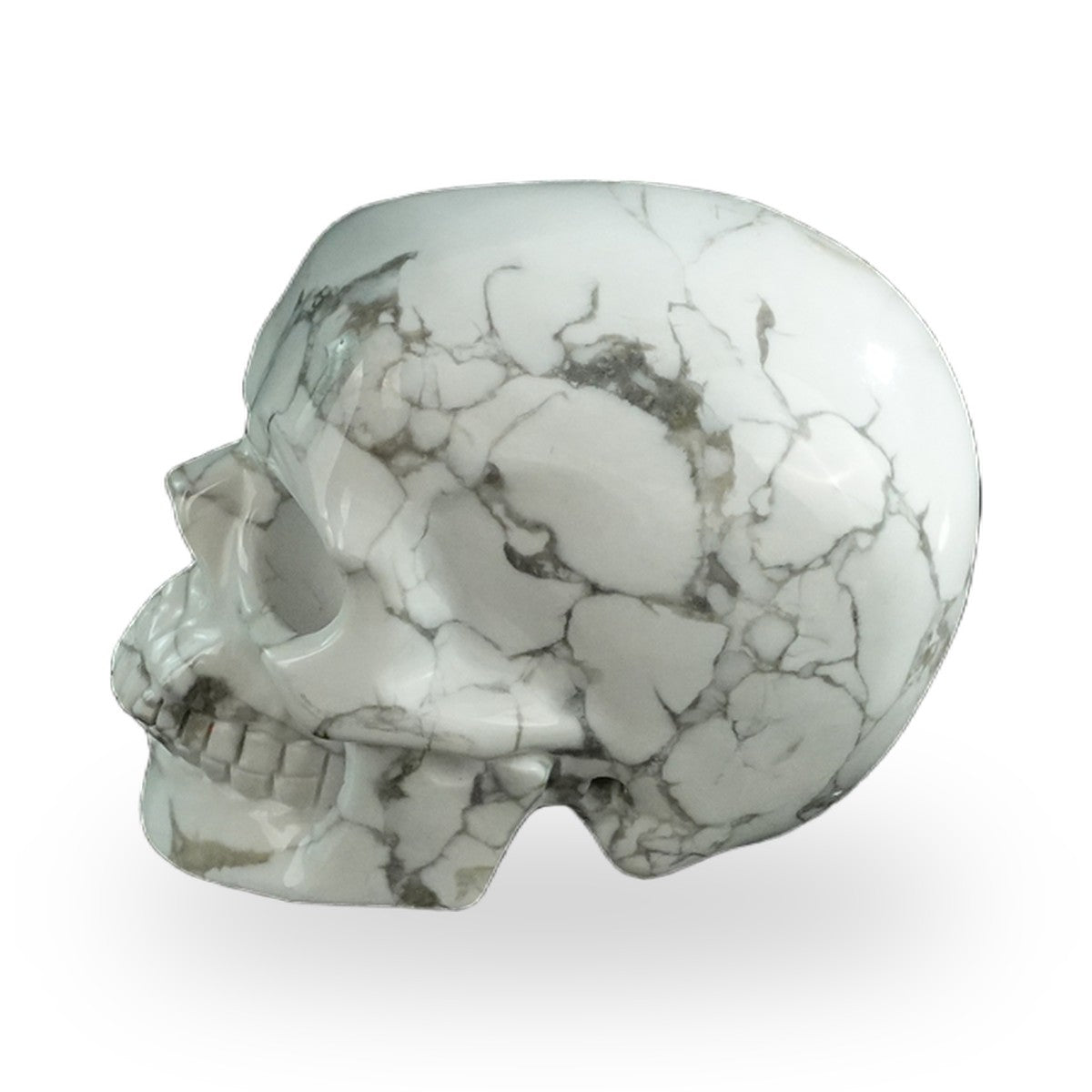 Howlite crystal skull 3" SKH30HL06 photo 6