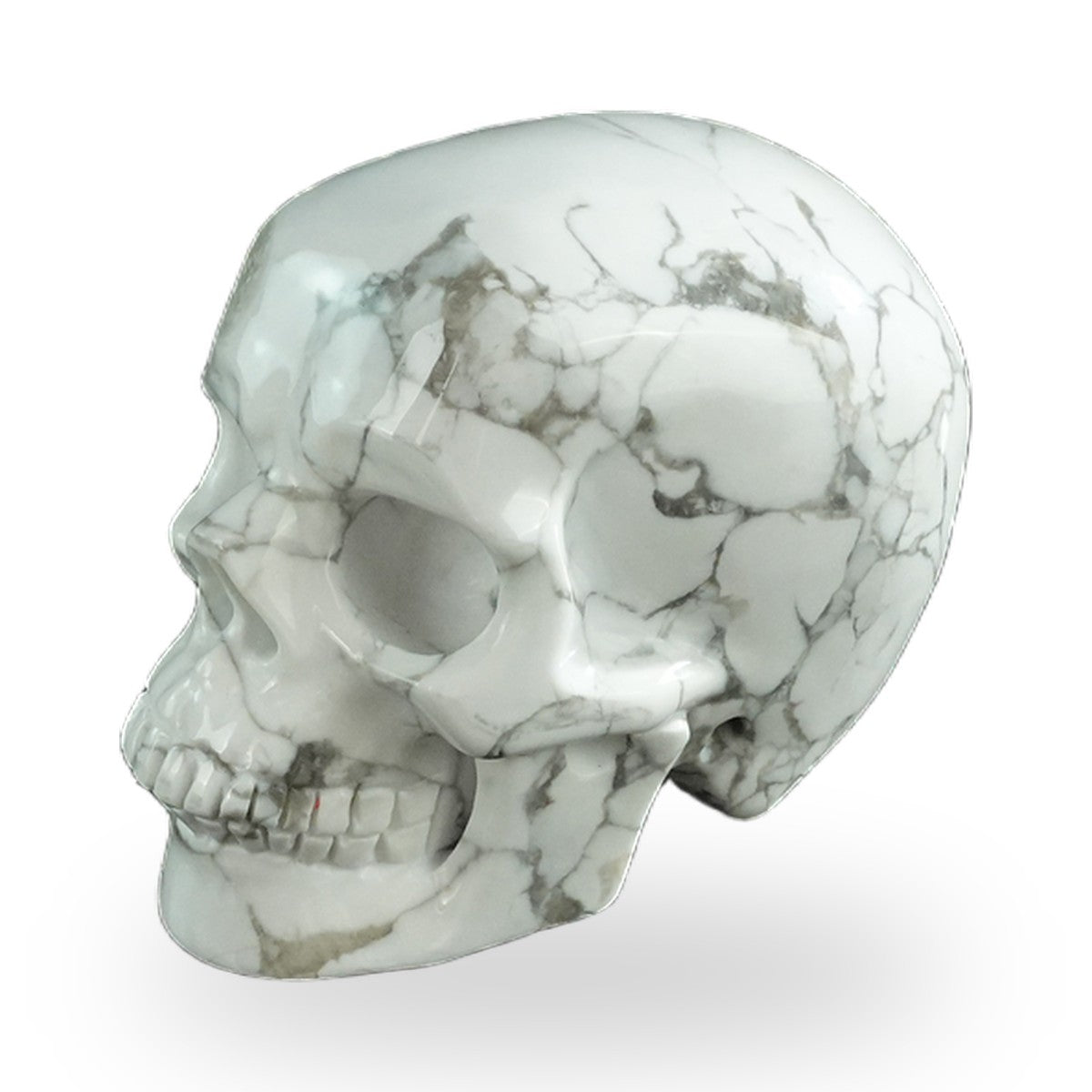 Howlite crystal skull 3" SKH30HL06 photo 7