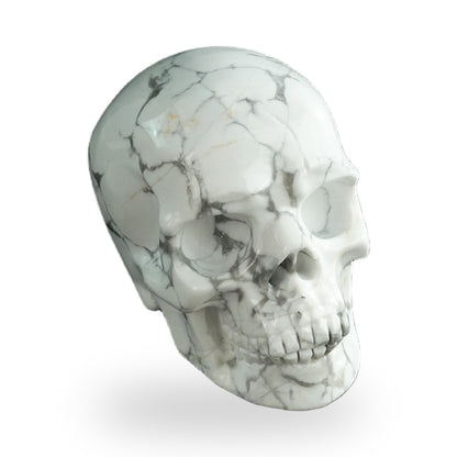 Howlite crystal skull 3" SKH30HL07 photo 2