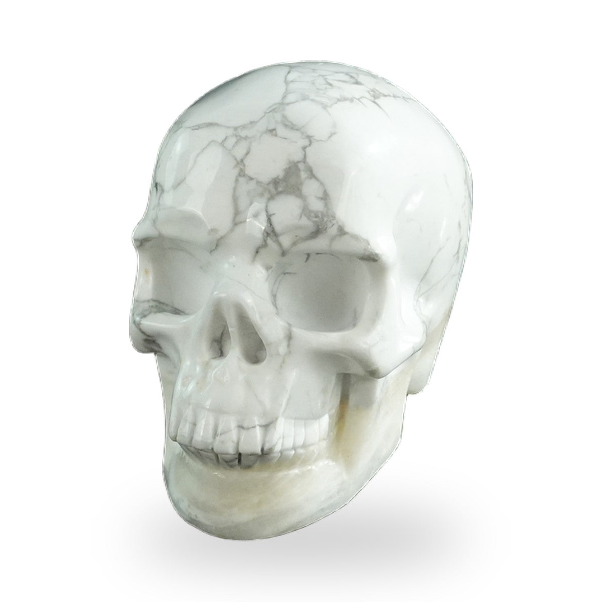 Howlite crystal skull 3" SKH30HL08 photo 2