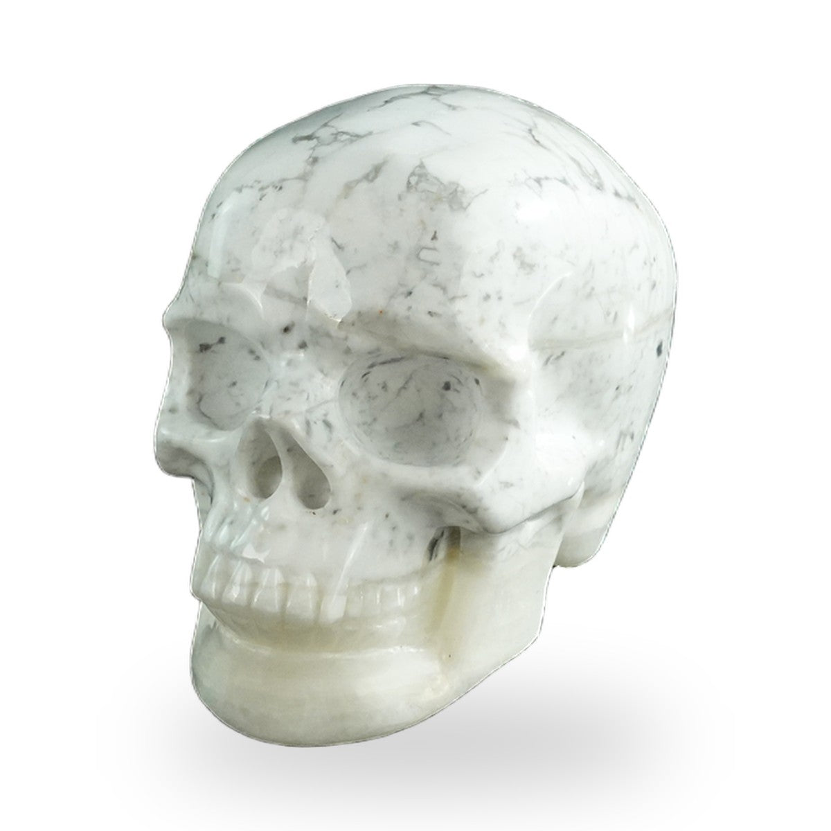 Howlite crystal skull 3" SKH30HL09 photo 2