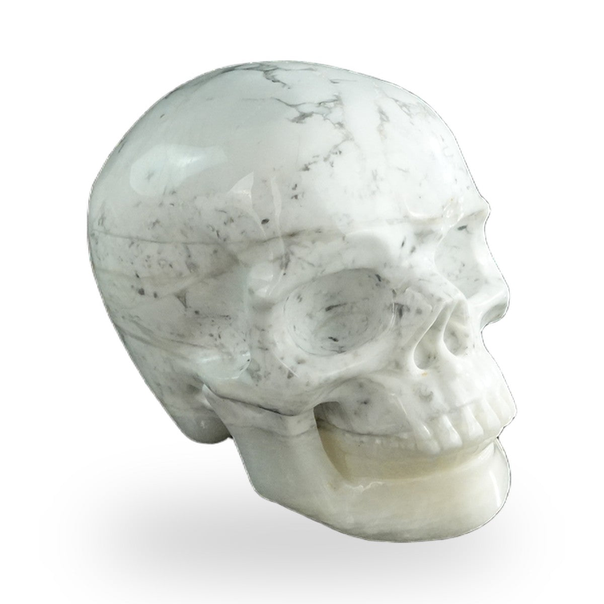 Howlite crystal skull 3" SKH30HL09 photo 4