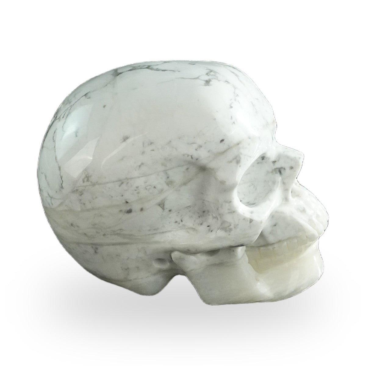 Howlite crystal skull 3" SKH30HL09 photo 5