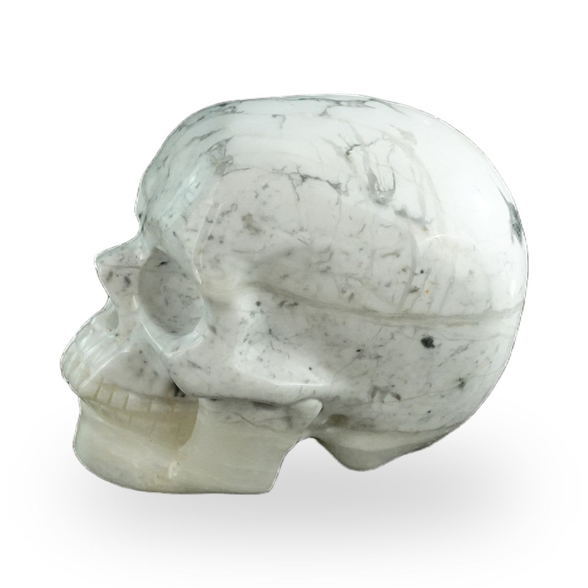 Howlite crystal skull 3" SKH30HL09 photo 6