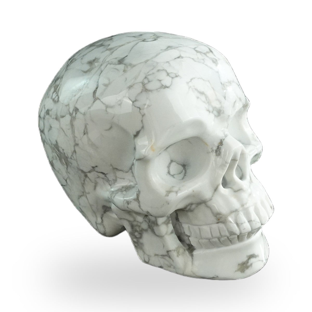 Howlite crystal skull 3" SKH30HL10 photo 3