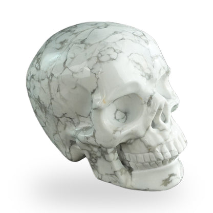 Howlite crystal skull 3" SKH30HL10 photo 3