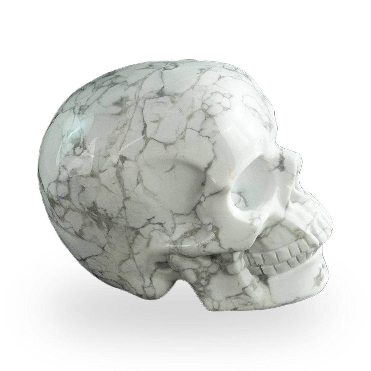 Howlite crystal skull 3" SKH30HL10 photo 4
