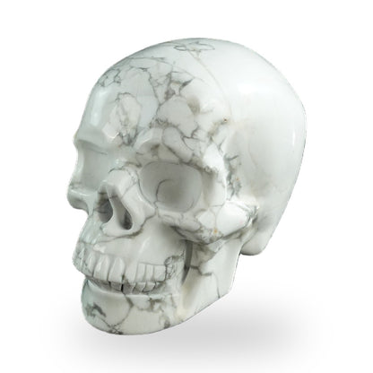 Howlite crystal skull 3" SKH30HL10 photo 7