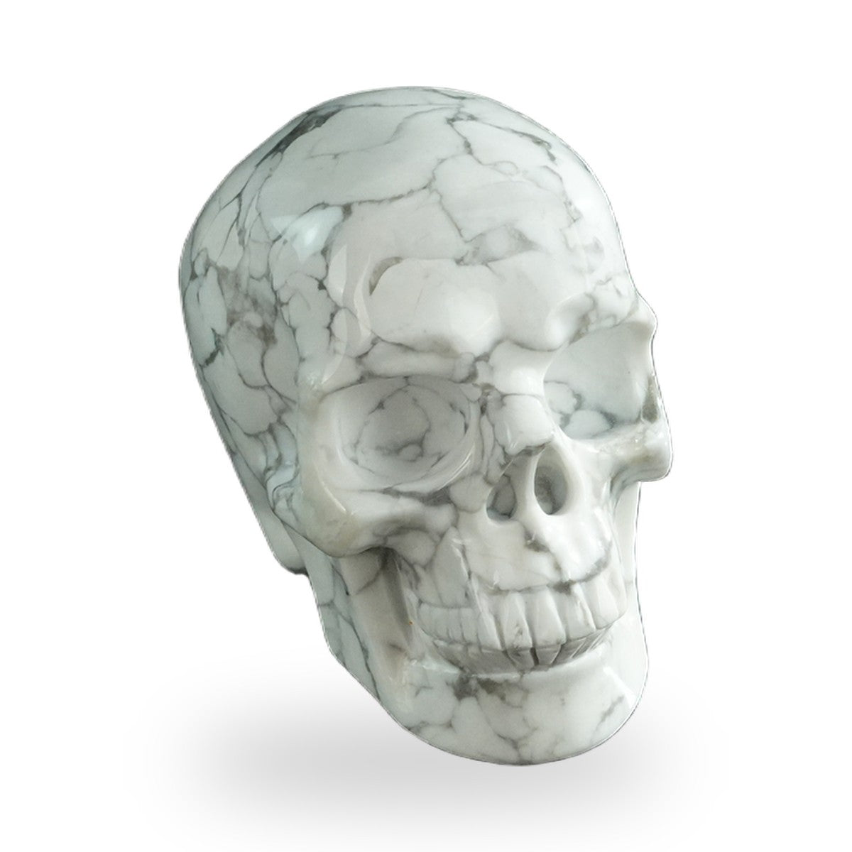 Howlite crystal skull 3" SKH30HL11 photo 2