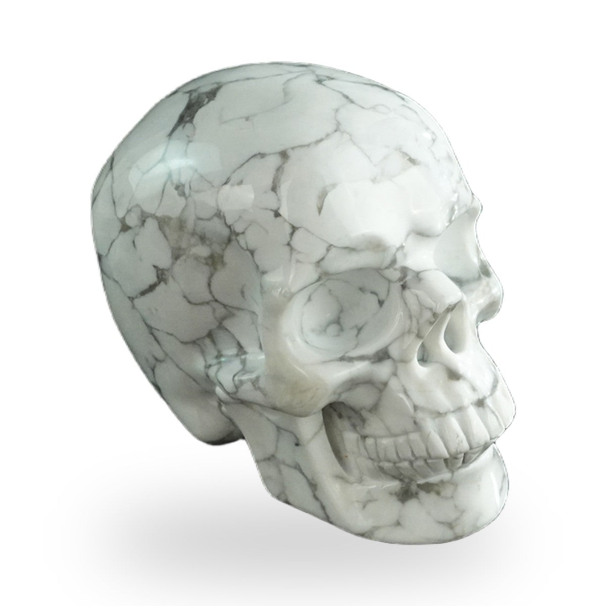 Howlite crystal skull 3" SKH30HL11 photo 3