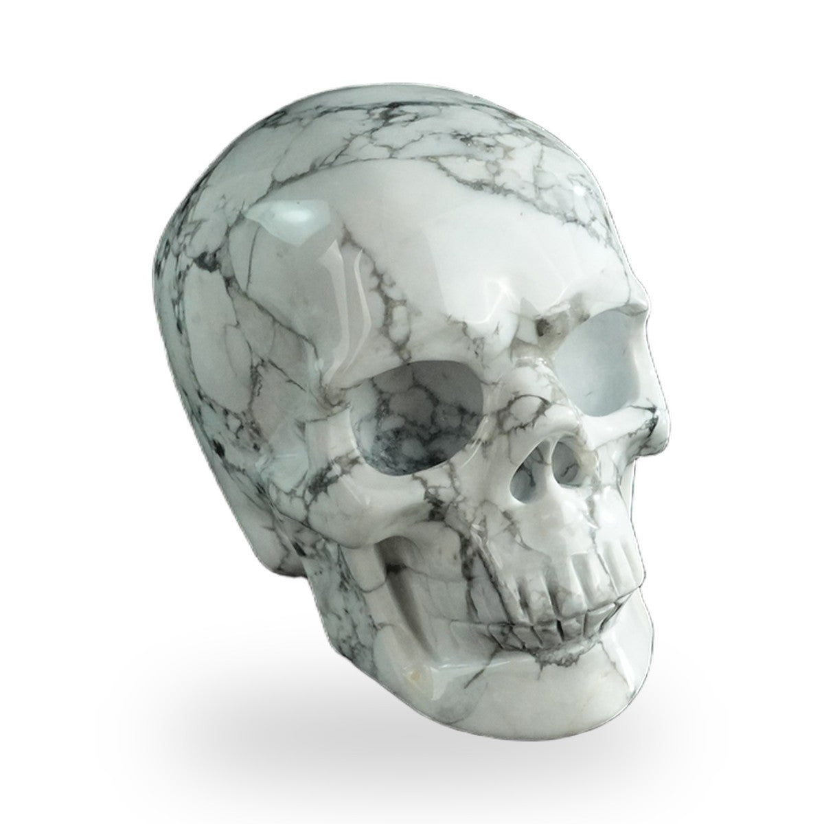 Howlite crystal skull 3" SKH30HL12 photo 2