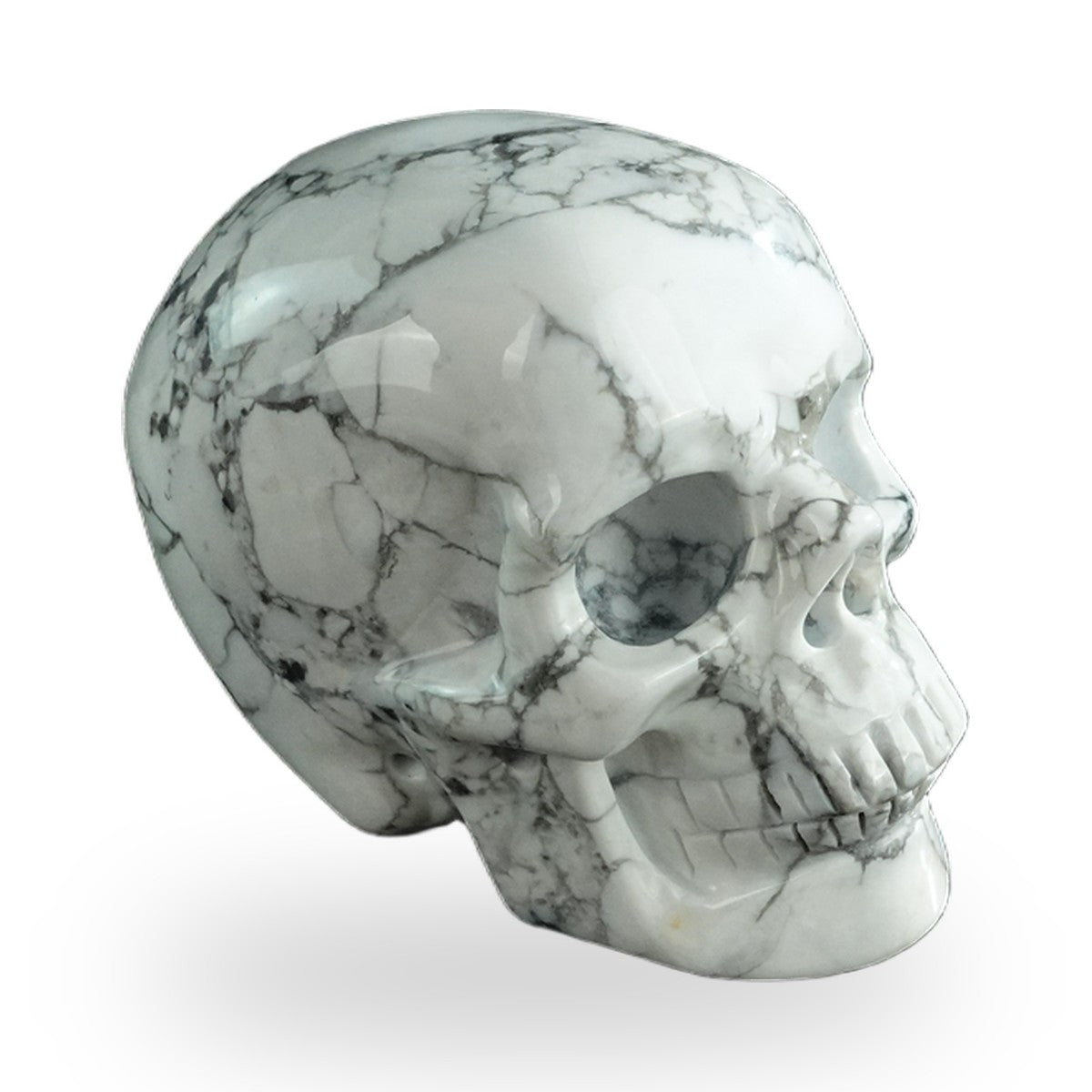 Howlite crystal skull 3" SKH30HL12 photo 3
